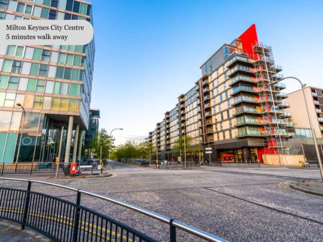 Luxury Campbell Park Apartments In Central Mk With Balcony, Free Parking & Smart Tv With Netflix By Yoko Property Milton Keynes Luaran gambar